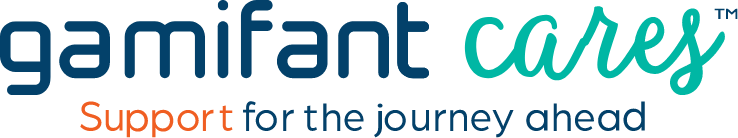 Gamifant cares logo