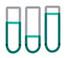 Icon of 3 test tubes with varying volumes of liquid