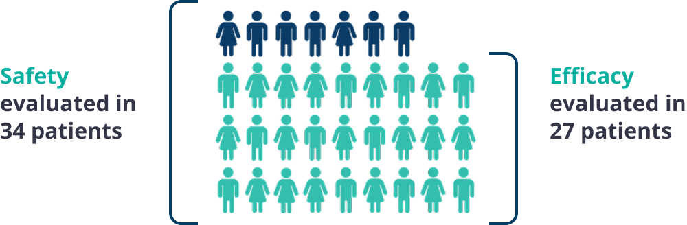 Safety & efficacy evaluated in patients icon
